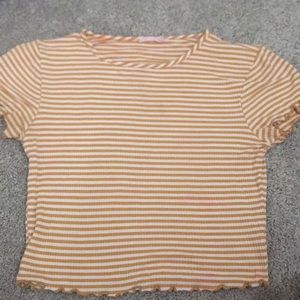 Striped crop top